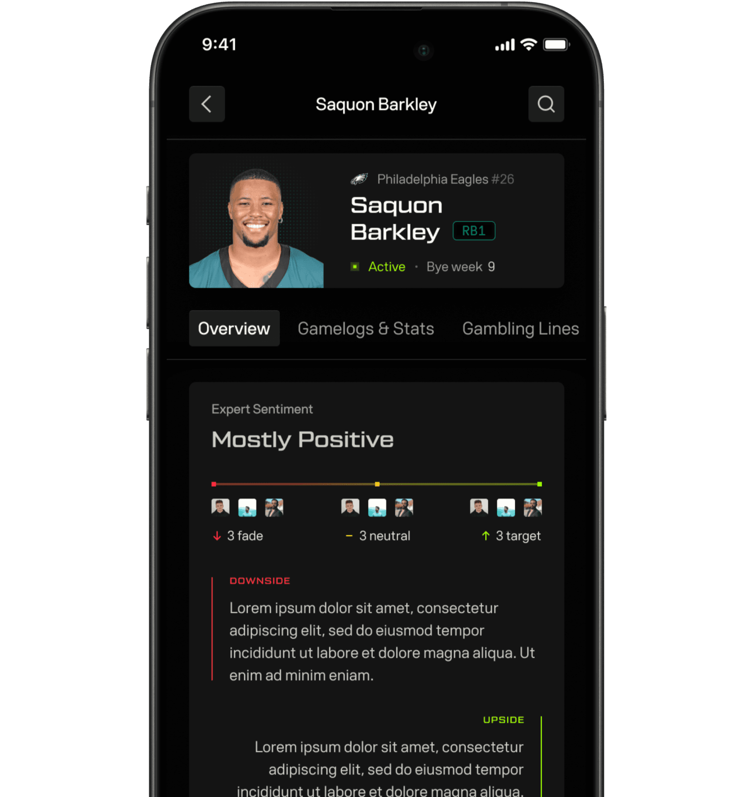 Stacked mobile application